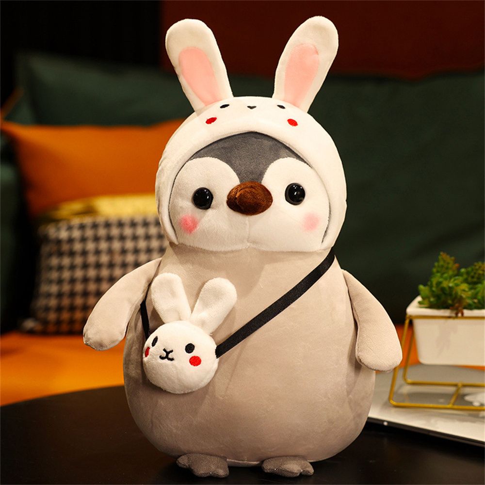 CARNIV Room Decor Gifts to Girlfriend Cross-dress Kawaii Mollusk Penguin Soft Pillow Stuffed Animals Penguin Cosplay Plush Toys Penguin Stuffed Toys Plush Penguin Toy