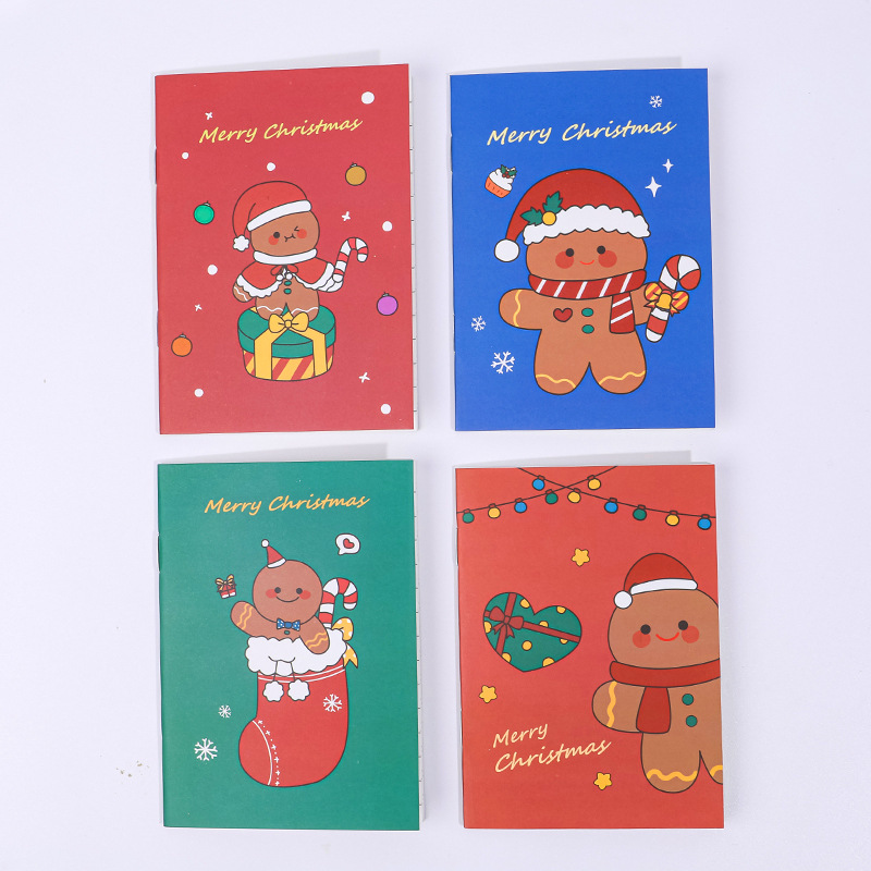 Christmas Notebook Santa Claus Notebook Elk Tree Notebook School Student Notebook Child Prize Notebook Korea Stationery Notebook