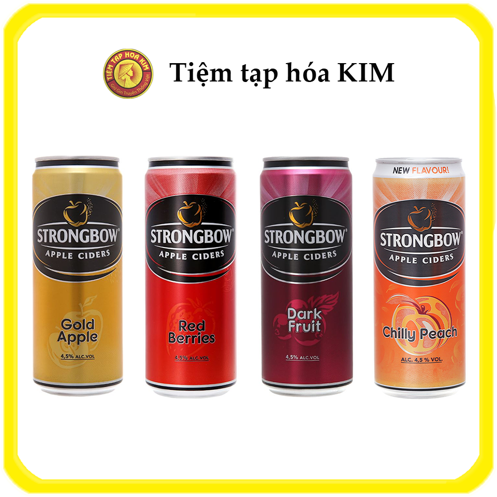 Lon Strongbow 330Ml 4Vị