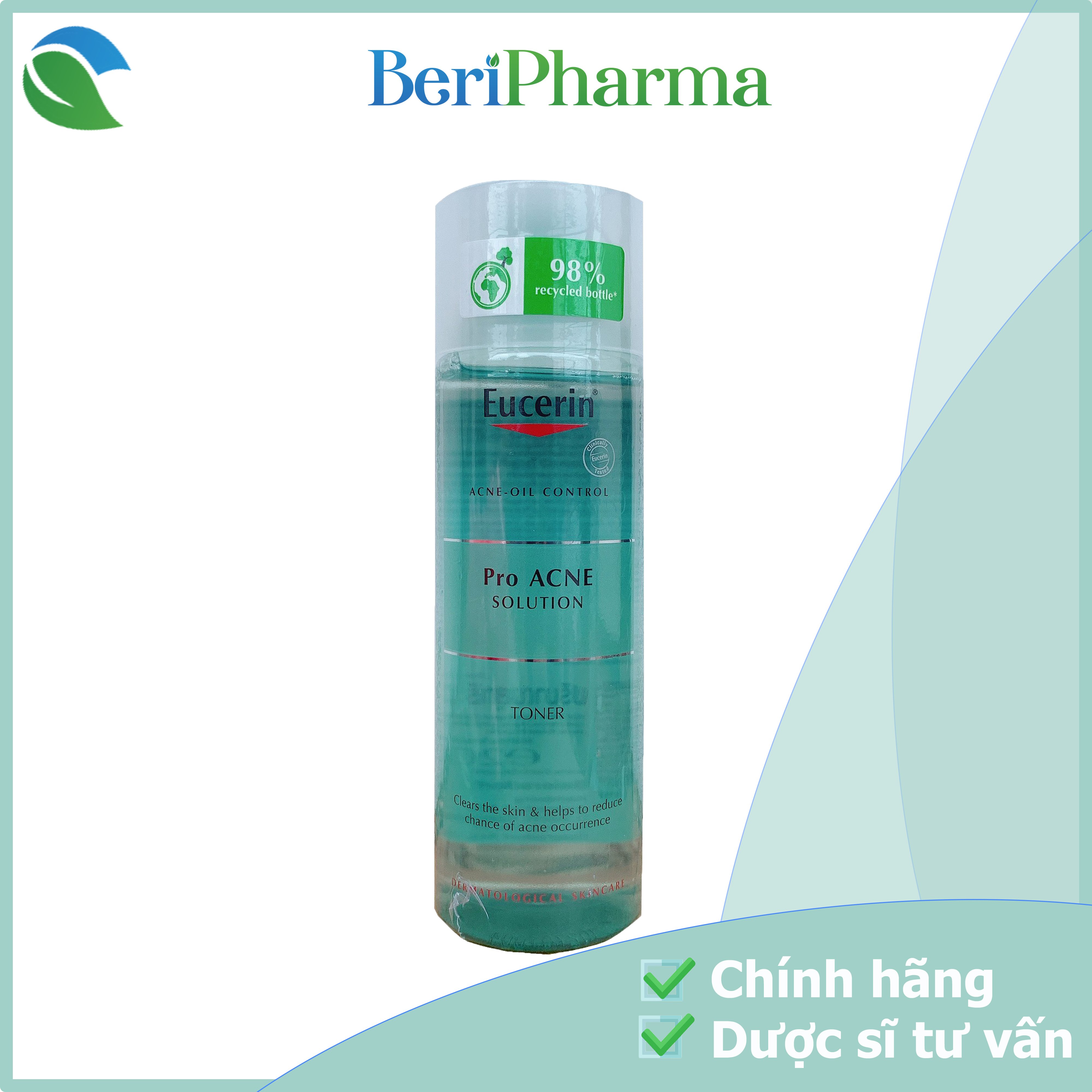 [HCM]Eucerin Nước Hoa Hồng Dành Cho Da Mụn Proacne Toner 200ml