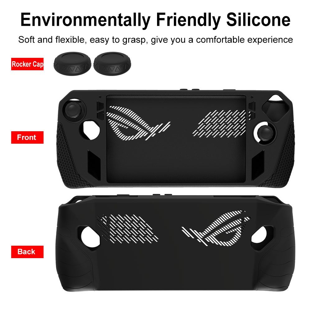 PDG Silicone Back Cover Soft Game Accessories Professional Protective Case for ASUS ROG Ally