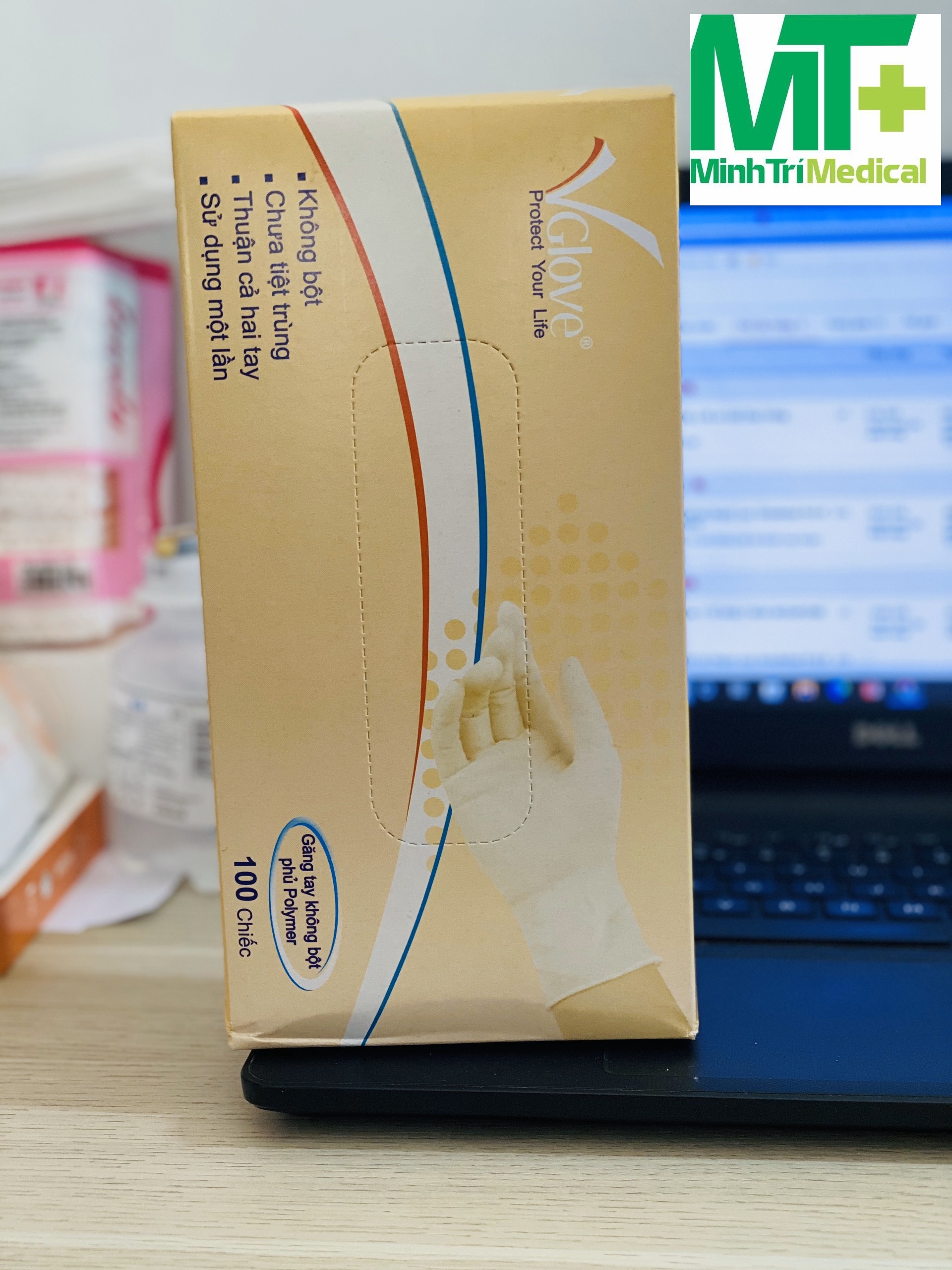 Găng tay y tế không bột Latex VGlove 5.4