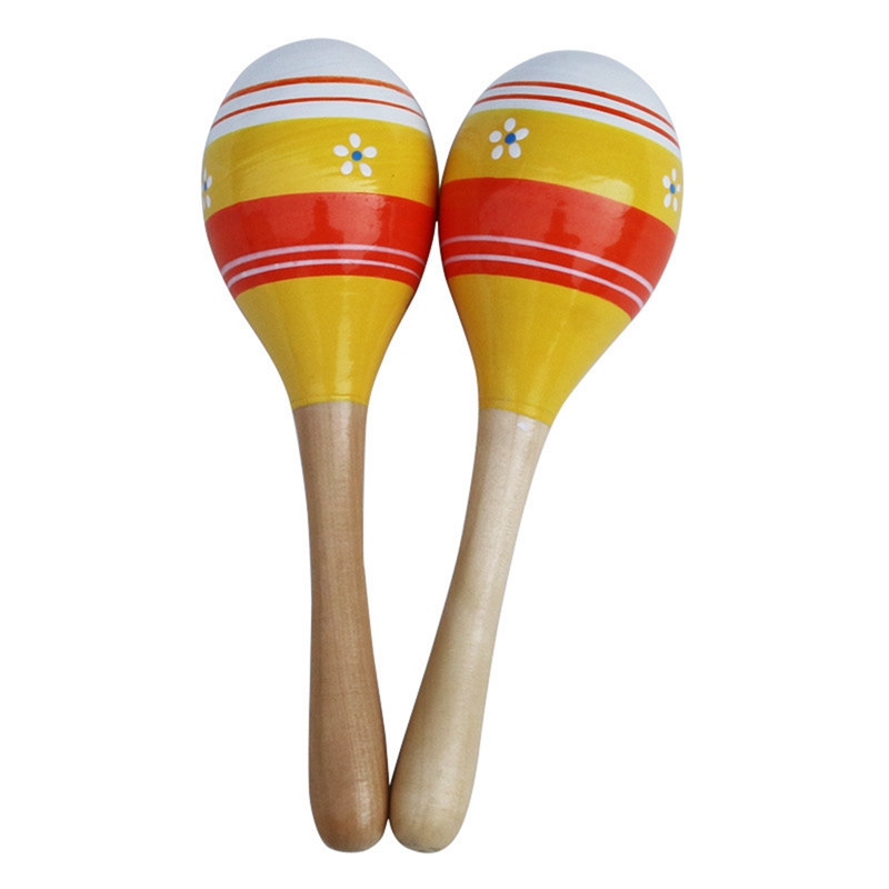BR Toys Wooden Maracas Musical Egg Percussion Shakers - Pack Of 3