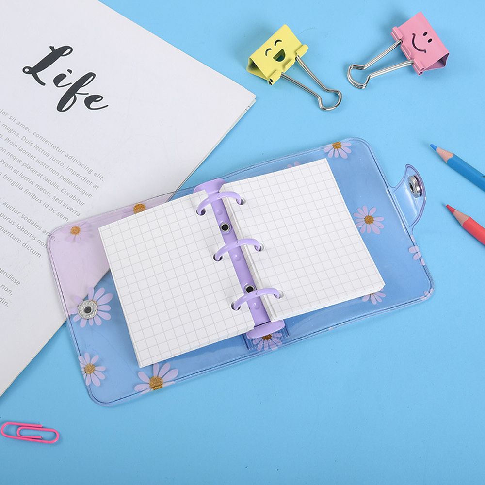 Folder Binder Book School Stationery Mini Notebook Pages Diary Binder ...