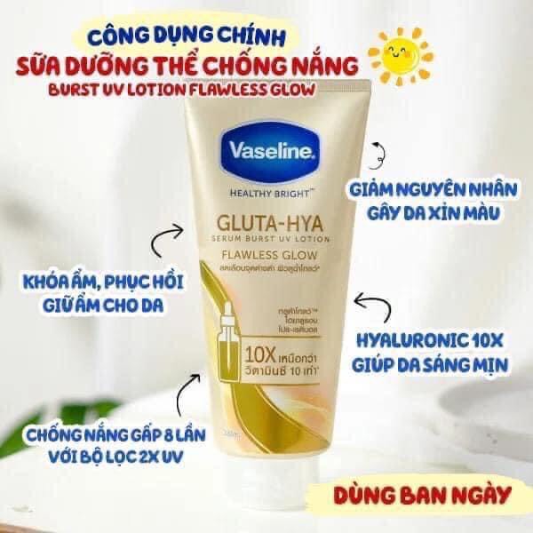Dưỡng thể vaseline 50x Thái Lan 320ml - Chính Hãng