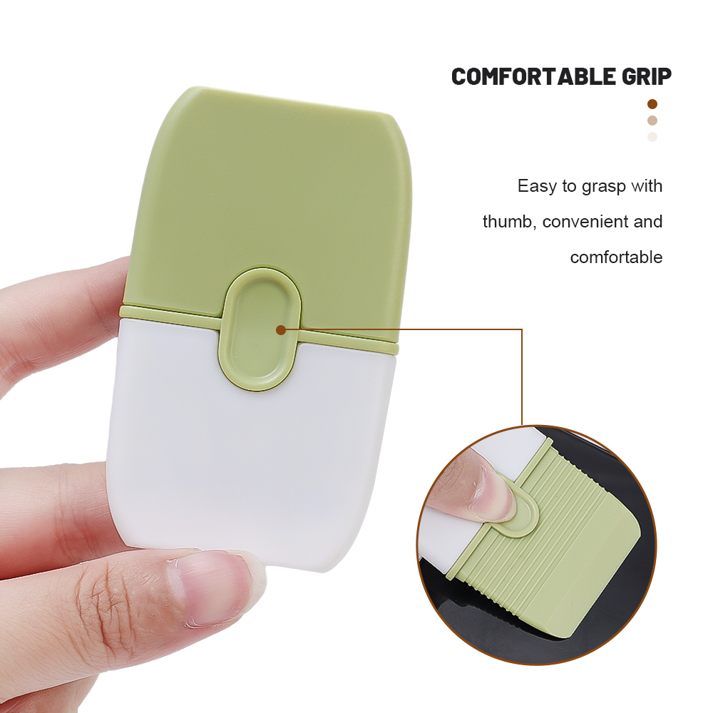 Portable Double-head Cleaning Scraper Kitchen Stove Decontamination Scraper Glass Tile Scraper Tool