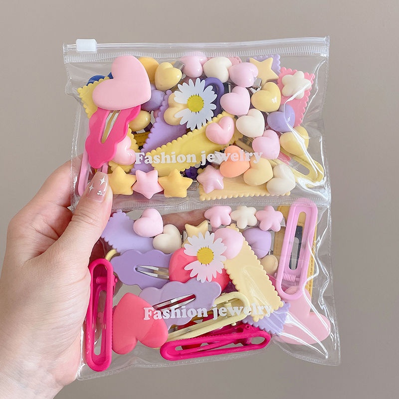 Set 8 Kẹp Tóc Thời Trang Hàn Quốc Dễ Thương Cho Nữ
