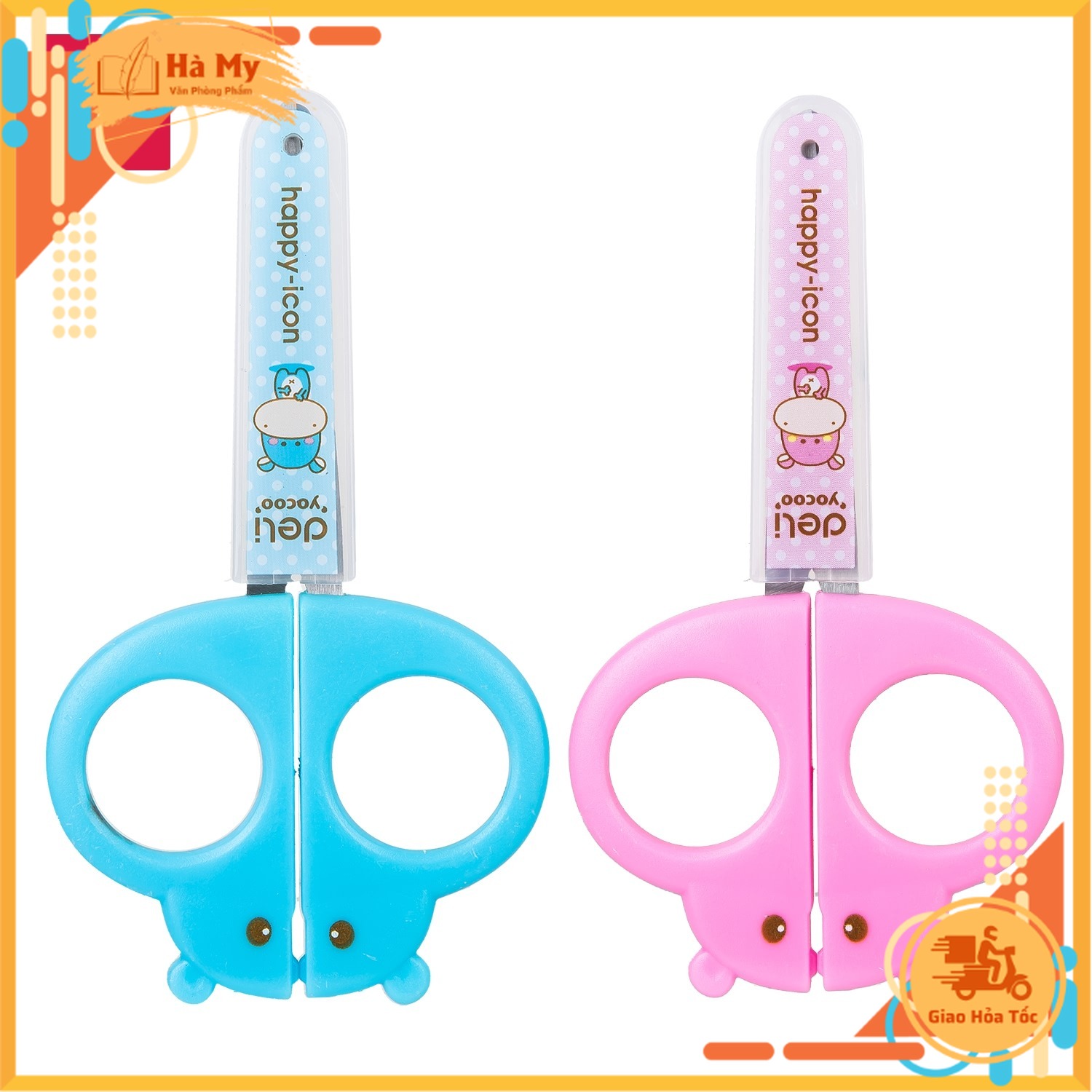 (1 Cây) Kéo thủ công học sinh 128mm Deli - E6032
