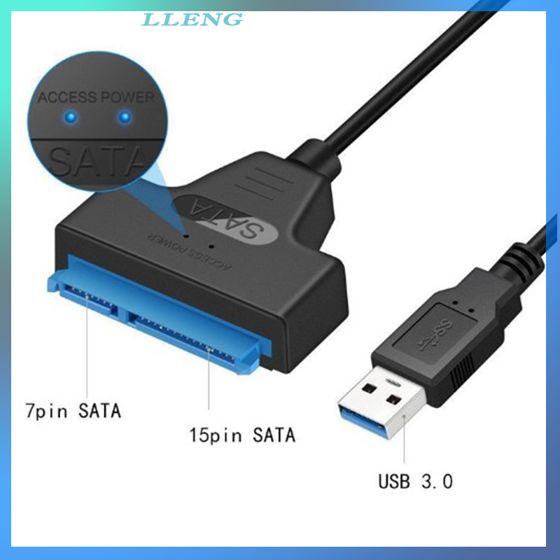 LLENG USB 3.0 to SATA 2.5" External Hard Disk Drive Adapter Reader For SSD HDD Cable