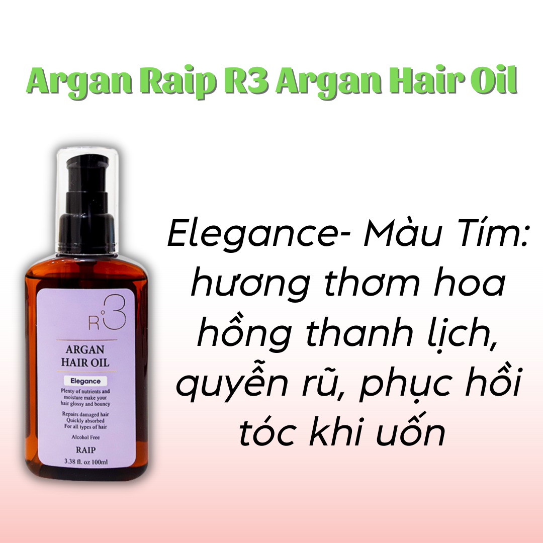 Dầu dưỡng tóc Argan Raip R3 Argan Hair