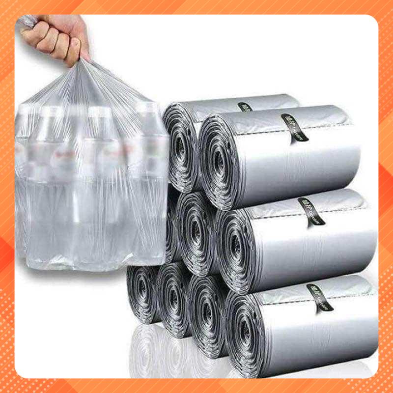 Cuộn 110 túi đựng rác bạc tự phân hủy siêu dai