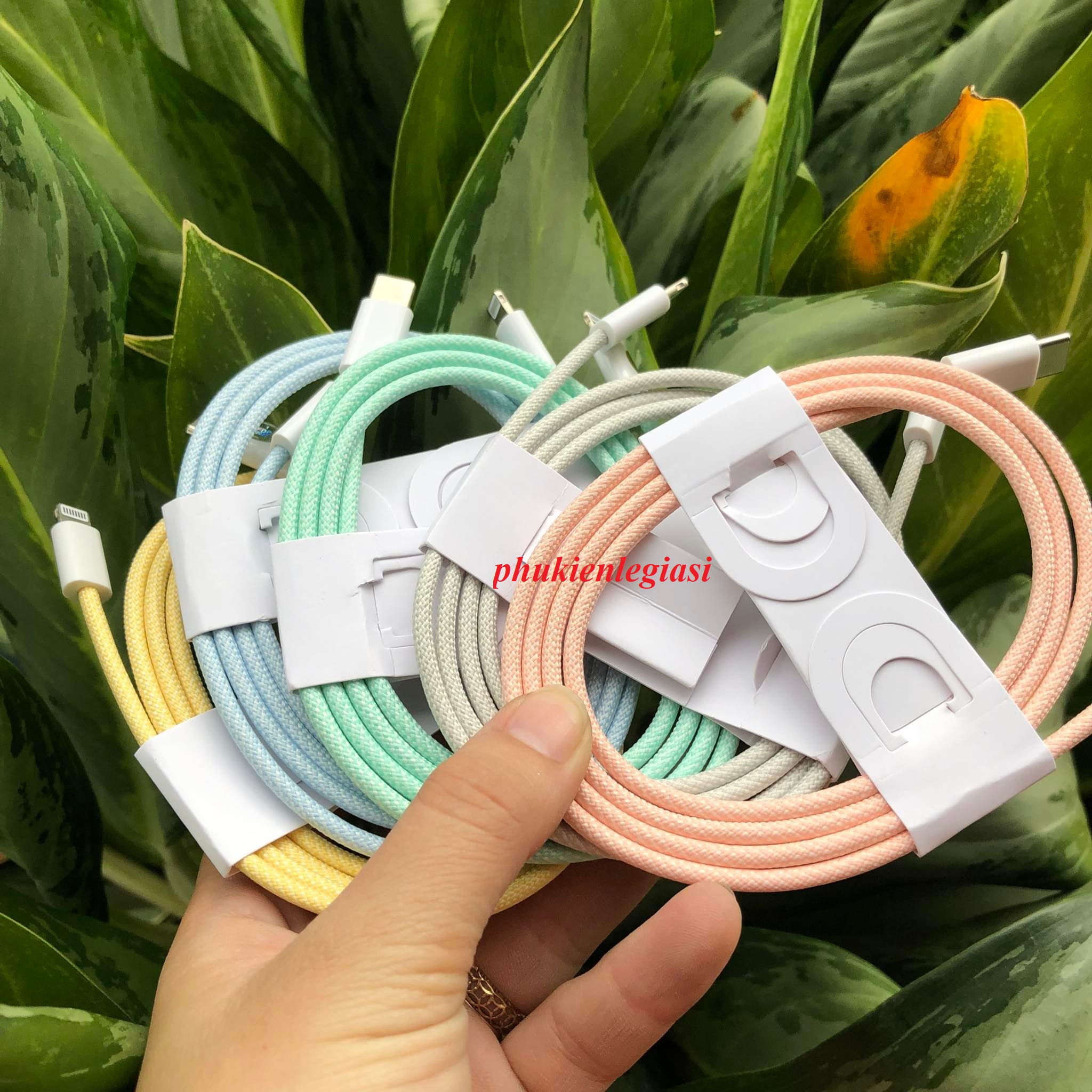 Cáp sạc 20w pd c to ip dây dù 1m cho điện thoại ip xs max 11 12 13 pro mini các đời