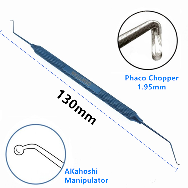 【A village Store】1PCS Double Phaco Chopper Titanium Double Phaco hook ...