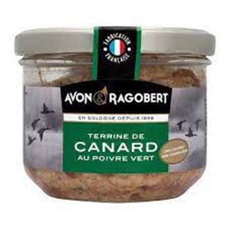 Pate thịt vịt pháp cao cấp avon & ragobert 180g - canard- màu xanh lá đậm -đồ ăn vặt