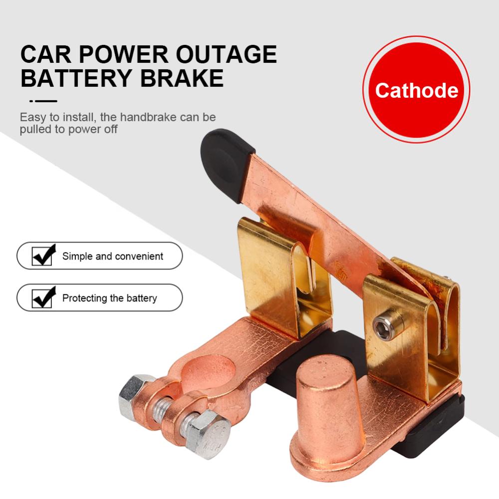 【New Arrival】Negative Battery Disconnect Vertical Knife Blade Battery Master Switch Brass Power Cut Off Isolator for Truck ATV Boat