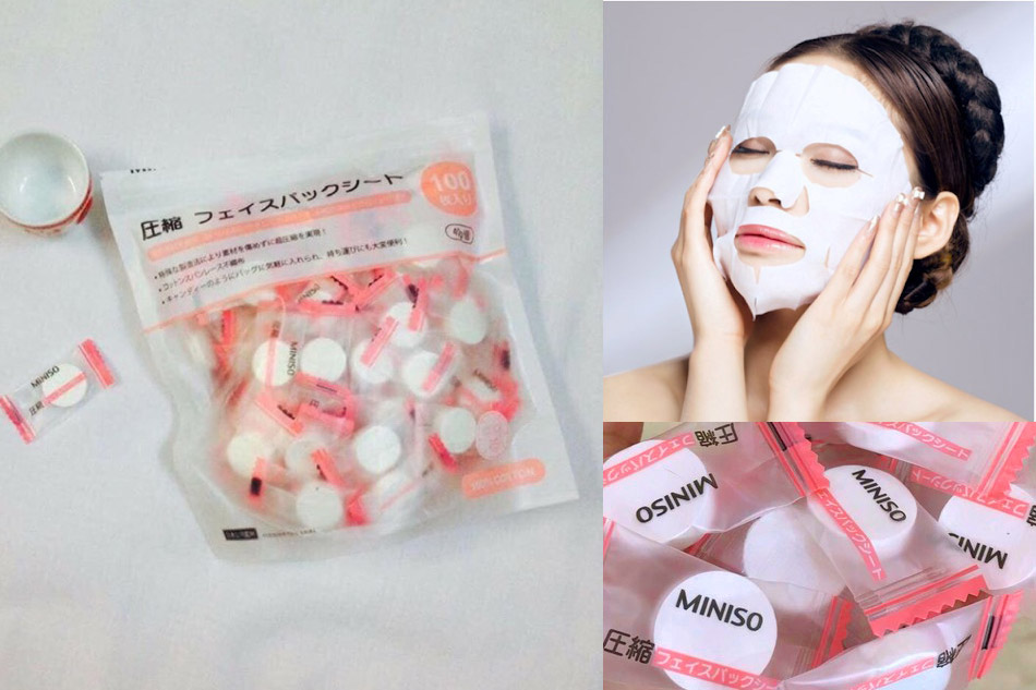 MẶT NẠ NÉN MINISO 100 VIÊN-NHẬT BẢN
