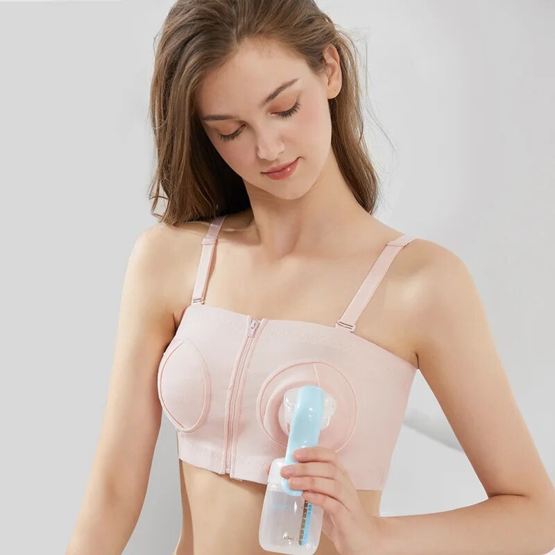 Hands-Free Breast Pump Bra Parturient Without Steel Ring