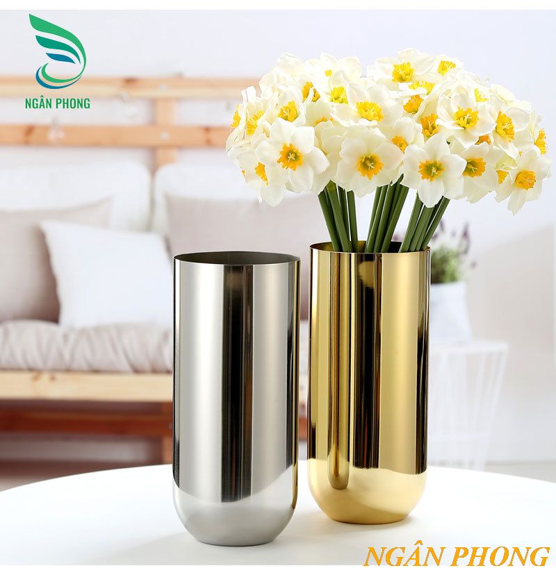 BÌNH HOA TRANG TRÍ INOX 304