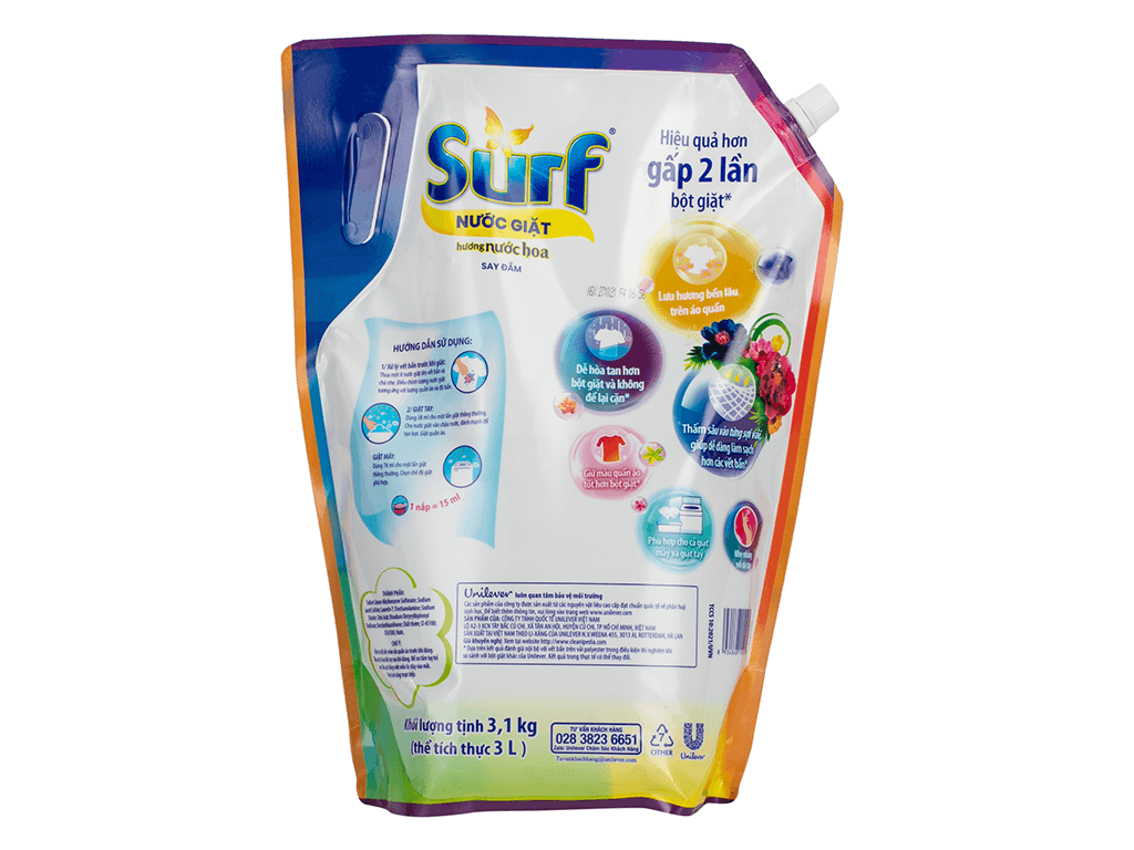 Nước giặt Surf