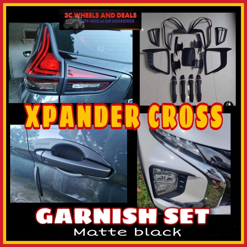 MITSUBISHI XPANDER CROSS GARNISH SET MATTE BLACK (xpander cross ...