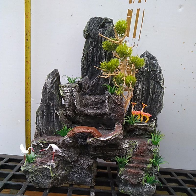 - hòn non bộ có thác nước- núi đá hồ cá cảnh- hòn non bộ mini