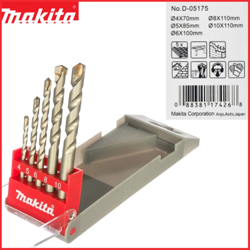 Masonry Drill Bit Set D-05175 4-10mm