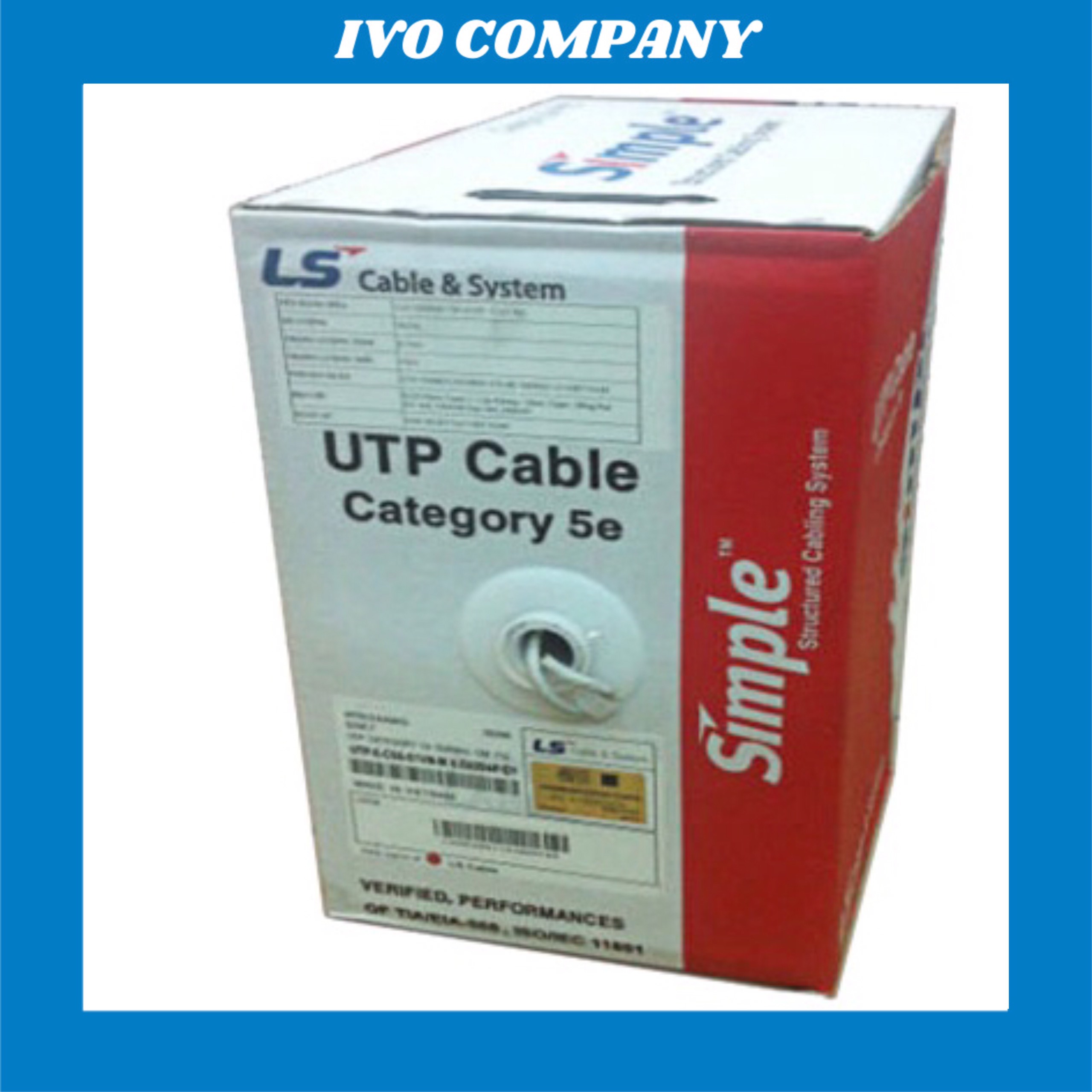 Thùng Dây Cáp Mạng LS Vina Cat5e UTP 305m