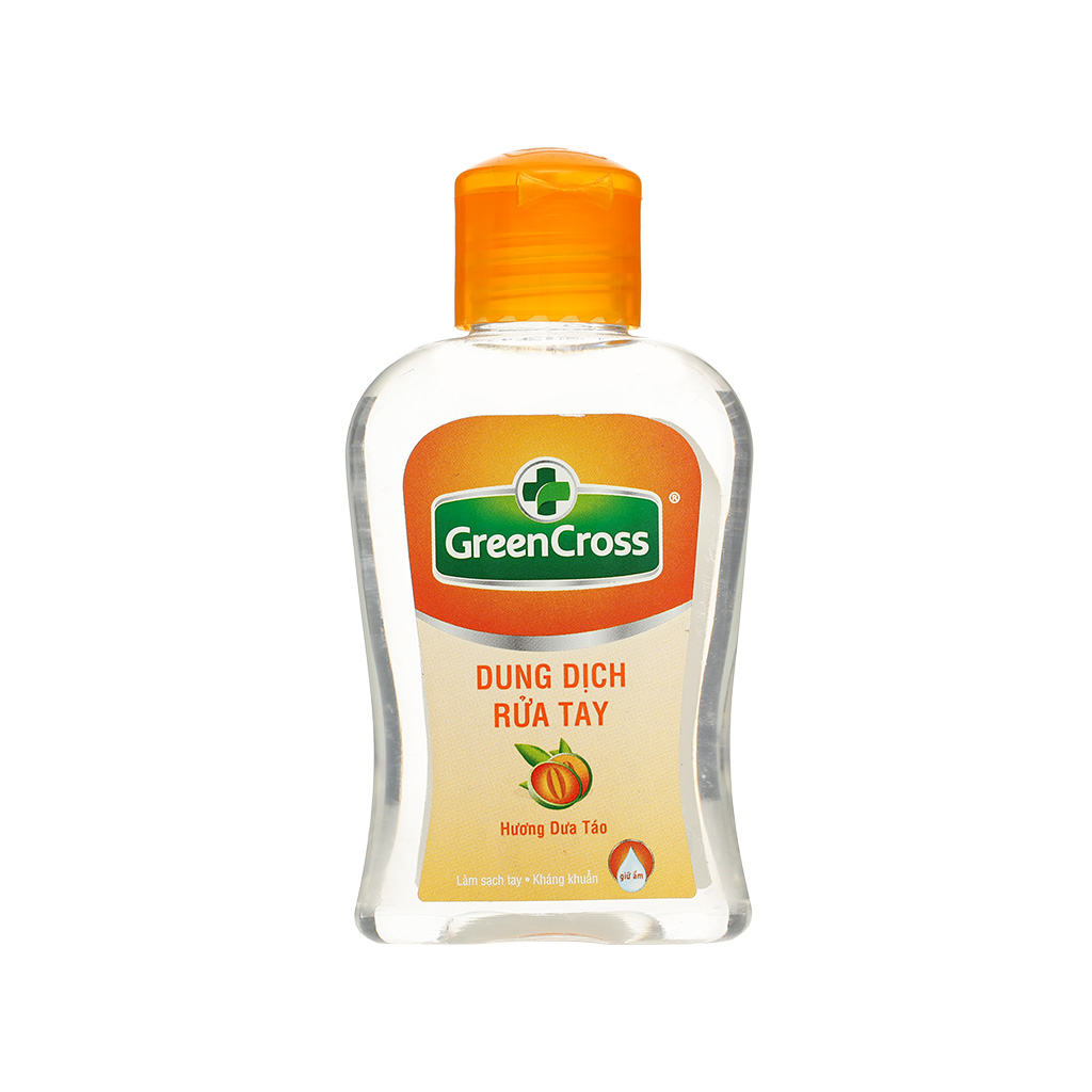 Dung dịch rửa tay diệt khuẩn GreenCross 100ml (hương Dưa Táo)