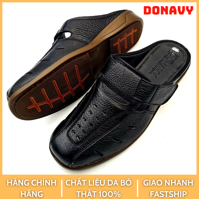 GIÀY LƯỜI NAM DA BÒ THẬT 100%, MAY QUAI VÀ ĐẾ BAO CHẮC CHẮN D.GSABO