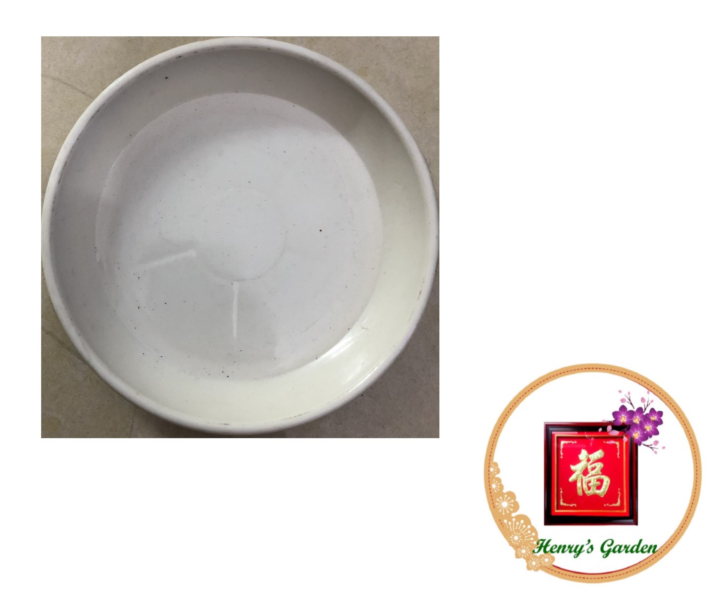 Đĩa lót chậu tròn - phi 15cm - #040d#