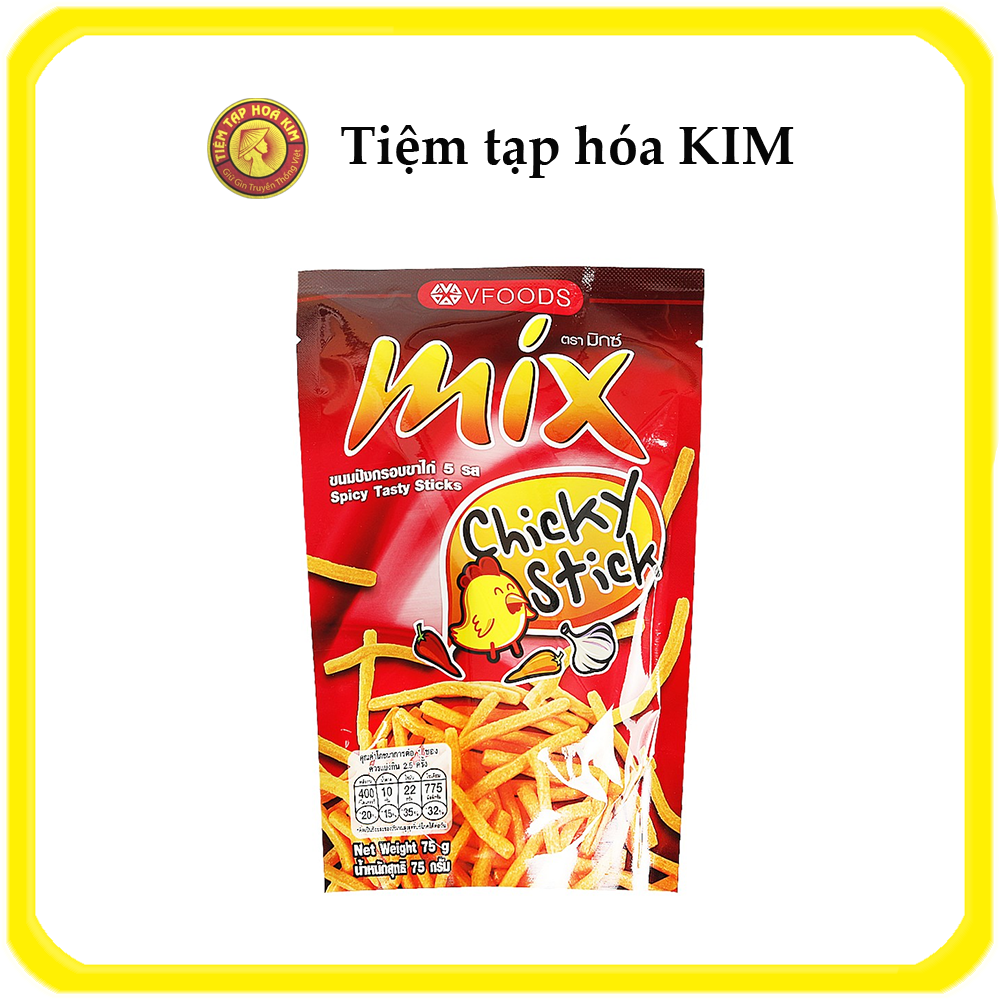 Bim bim tăm Mix Thái Lan gói 75g