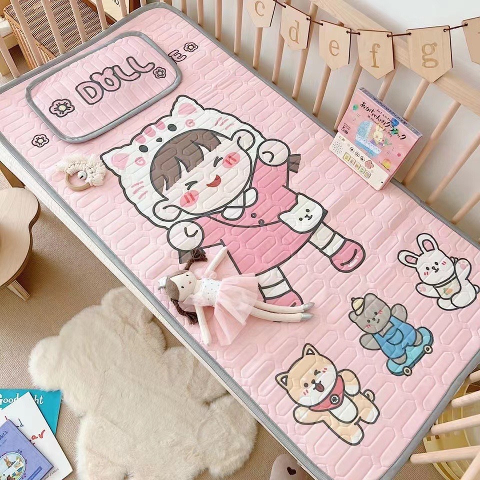 Chiếu Điều Hoà Cao Su Non Cho Bé Yêu Họa Tiết Xinh Mềm Mịn Mát By. C.A Decor Store