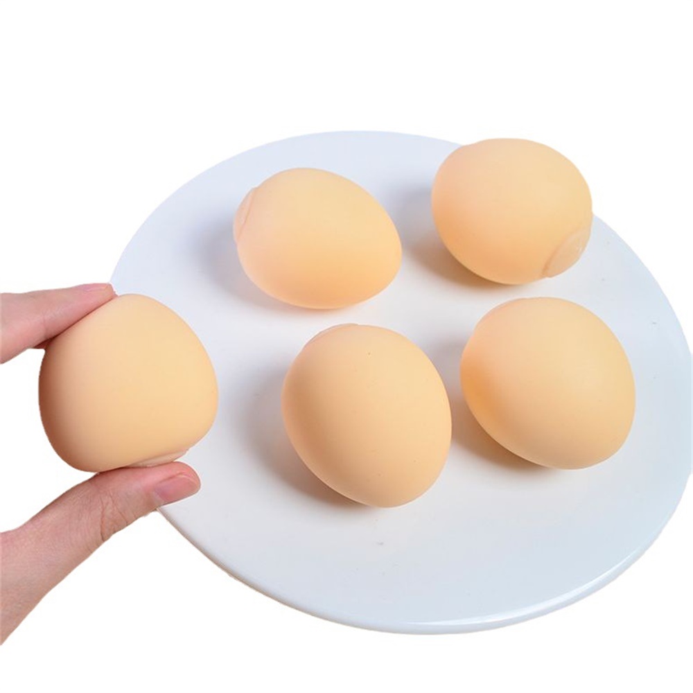 Simulation Egg Fun Funny Funny Vent Food Tpr Toy Egg Stress Relief Children's Toy