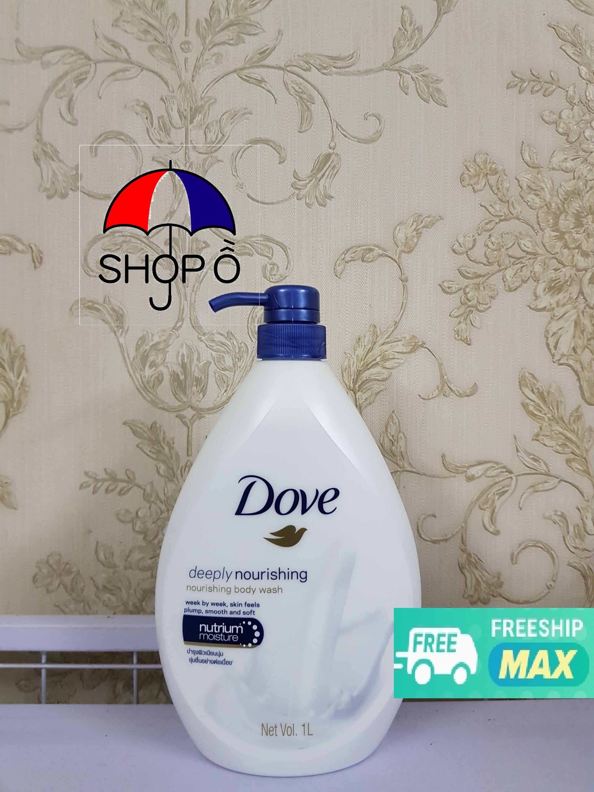 Combo 2 chai sữa tắm Dove 1000ml Thái