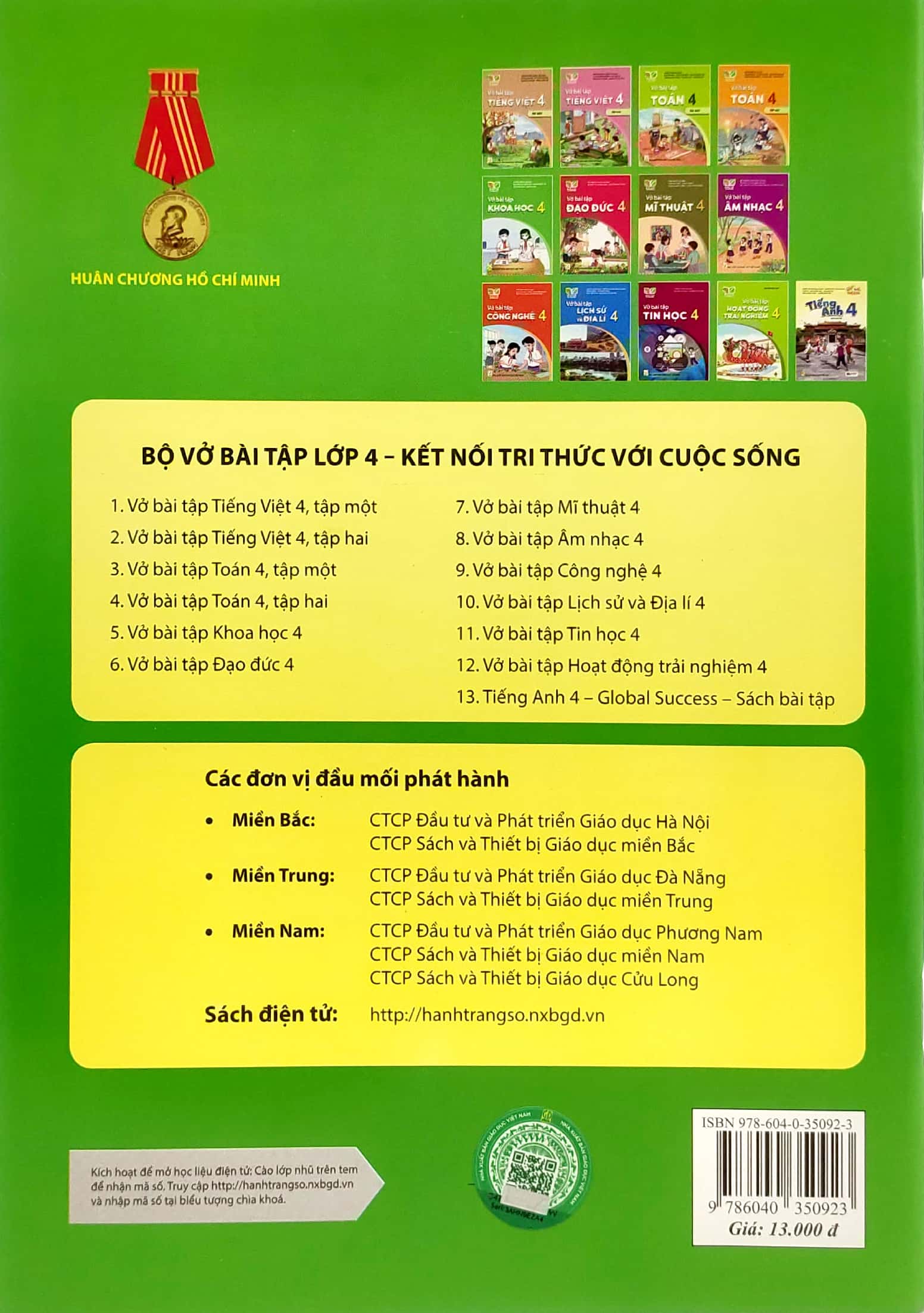 Fahasa - Vở Bài Tập Khoa Học 4 (Kết Nối) (2023)