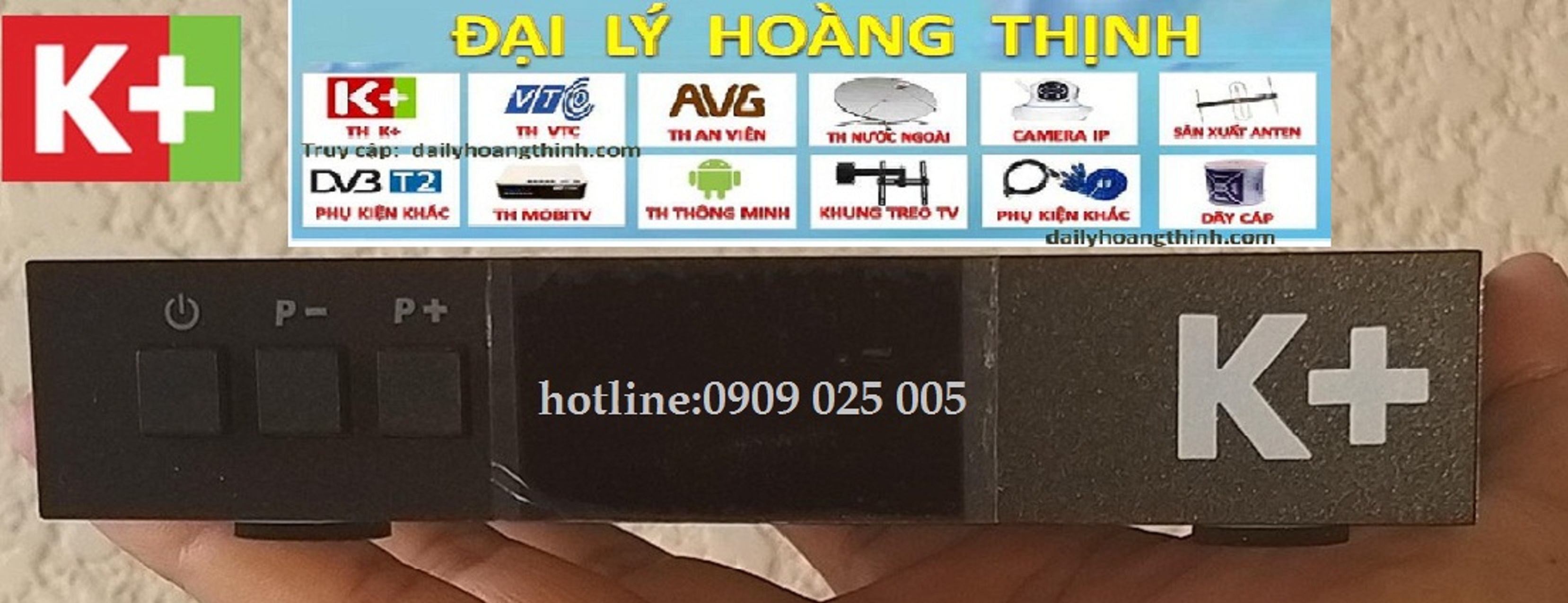 Đầu thu K+ HD mẫu mới Bảo Hành 12 tháng