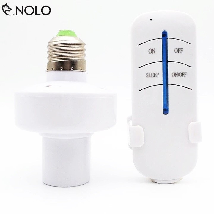 [Có bán kèm bóng LED] Đui Đèn Điều Khiển Từ Xa (Tặng kèm pin tiểu)