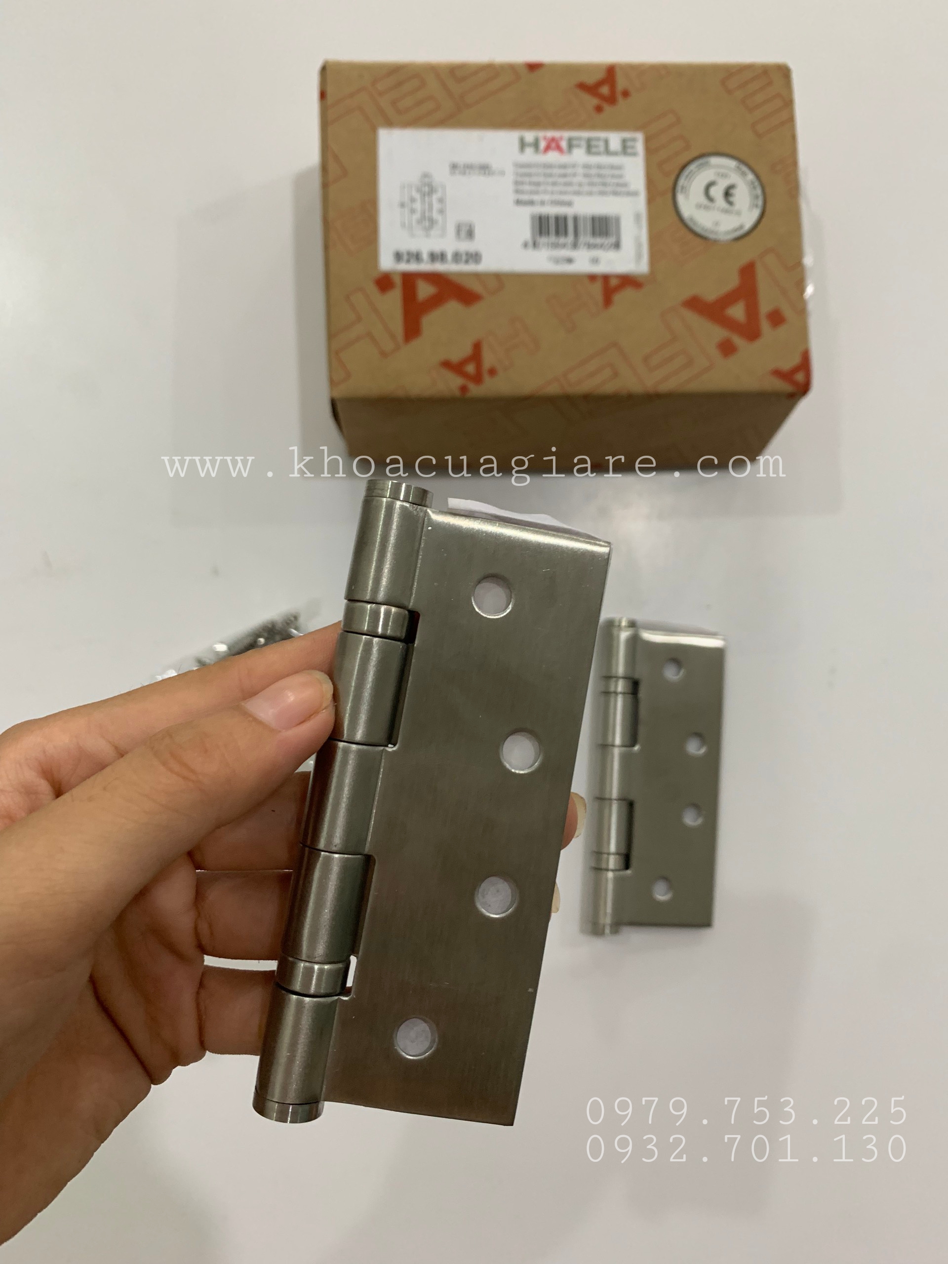Bản lề chống cháy HAFELE 926.98.020