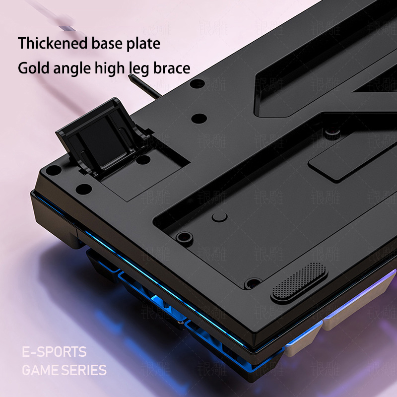 KAIMEIDI Silver Eagle K500 Game Wired Keyboard Color Matching Luminous Mechanical Feel Desktop Computer Accessories