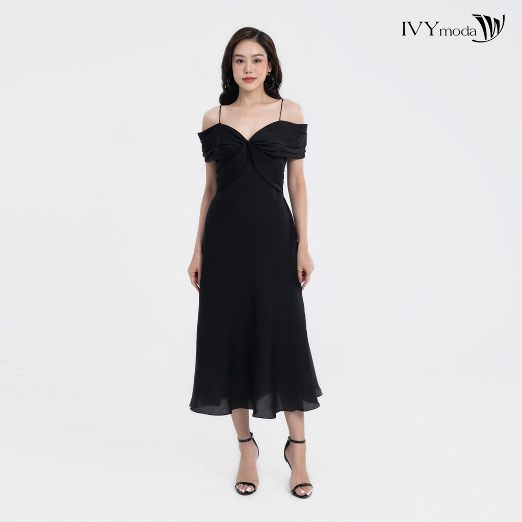 EDANA DRESS - Đầm maxi lụa IVY moda MS 45S2725
