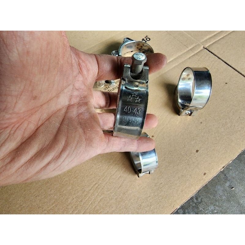 Cổ dê inox 304 siết cổ pô chống xì
