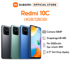Điện thoại Xiaomi Redmi 10C 4GB l 128GB l Large 6.71″ display l Snapdragon® 680 – BH 18 Tháng