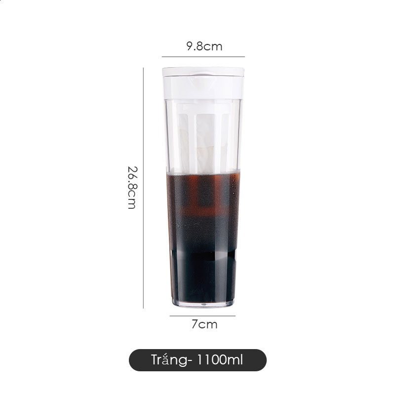 Bình pha cafe 1100ml Bình pha cà phê cold brew Bình pha cà phê Bình pha cafe lạnh Coffee maker
