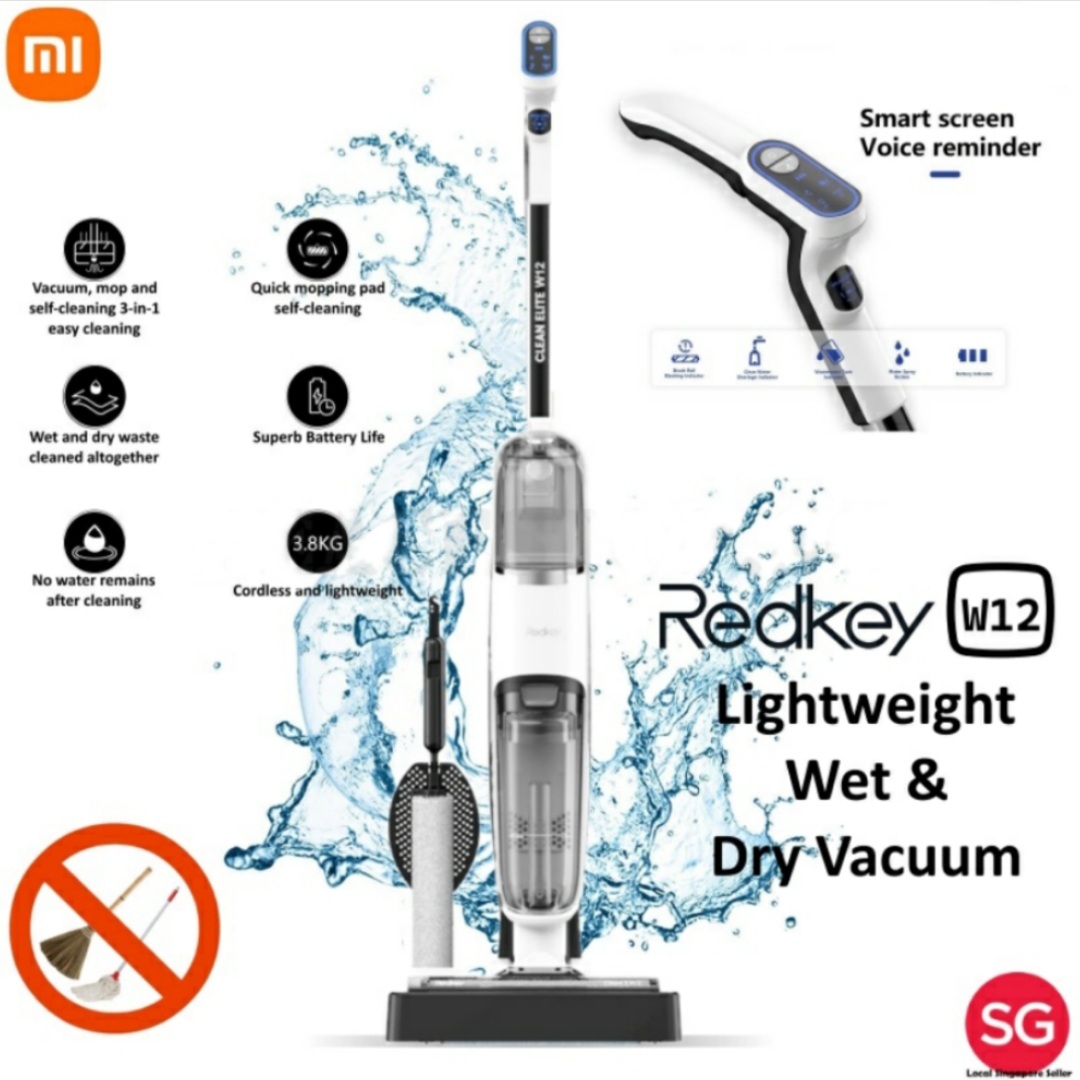 Xiaomi Redkey W12 Lightweight Wet Dry 3 in 1 Vacuum Mop Stick Cordless