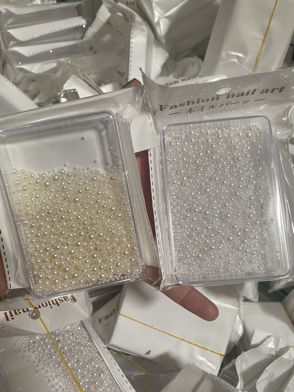 Khay Hạt Trai Set Hạt Trai Nhiều Side Nail - sinailmi