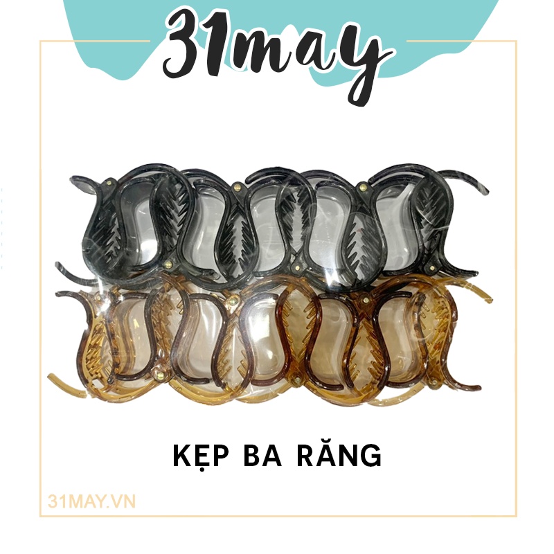 Lố 12 Kẹp Càng Cua 3 Răng Giá Sỉ