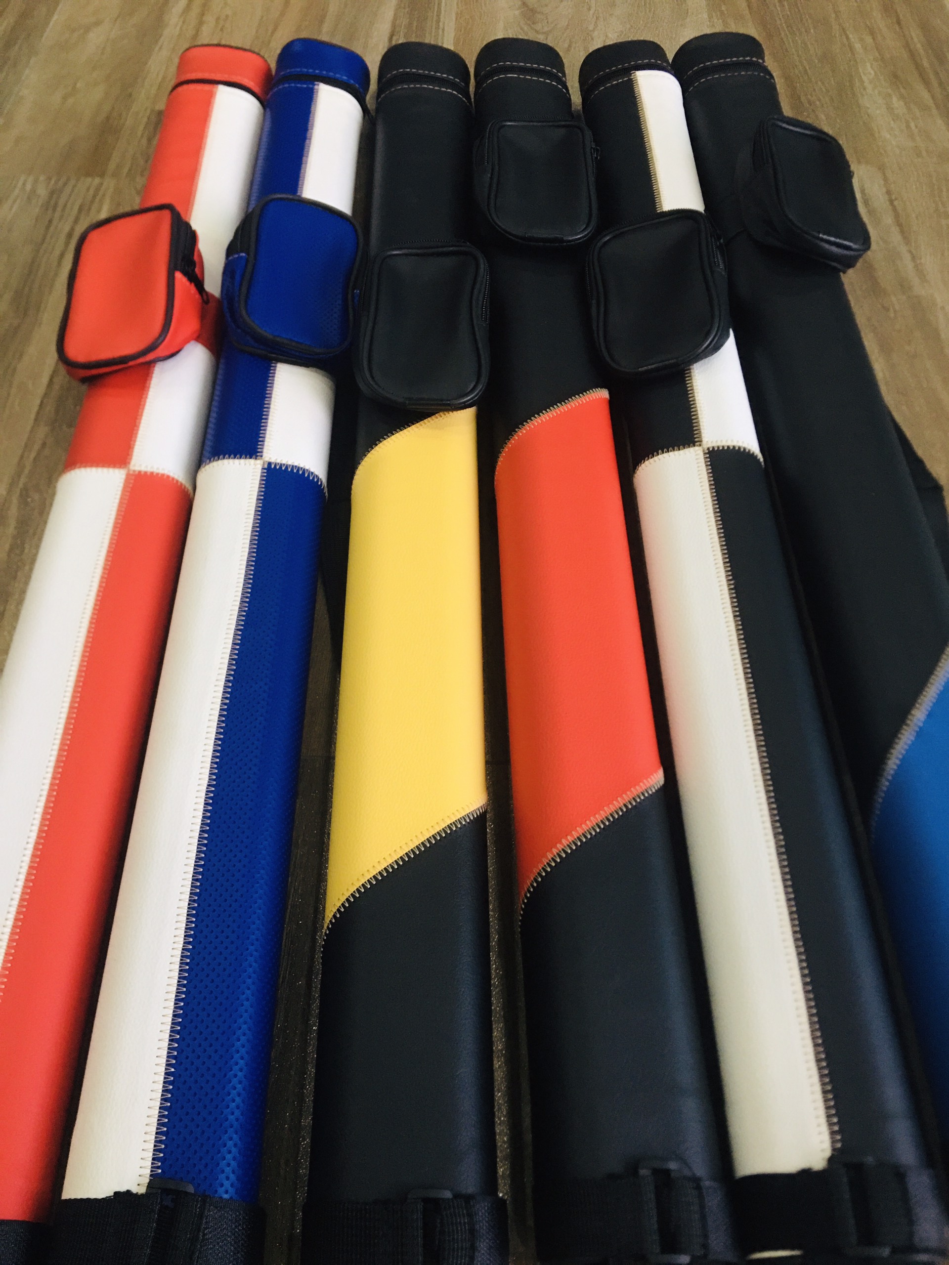 Bao cơ bida 2 ống (1x1) color trắng đỏ 189k/c