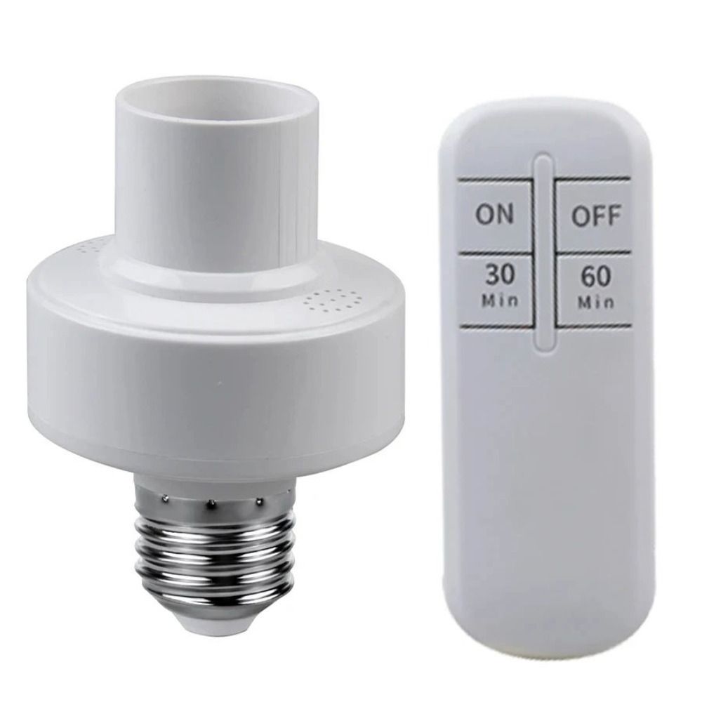 Smart Device Wireless Remote Control Light Bulb Base Lamp Holder 10m ...