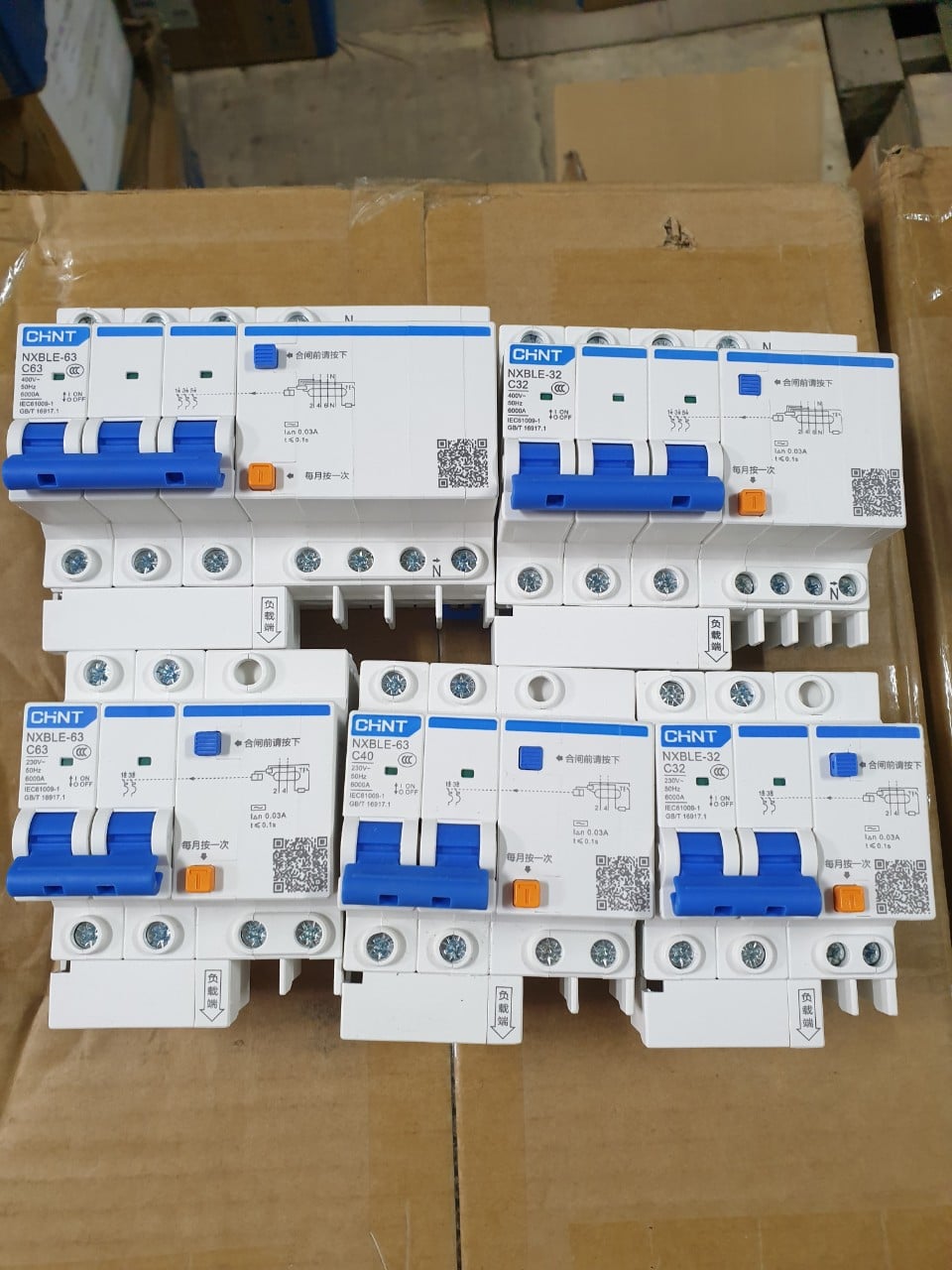 Attomat rcbo chint nxble-32 1p+n 32a