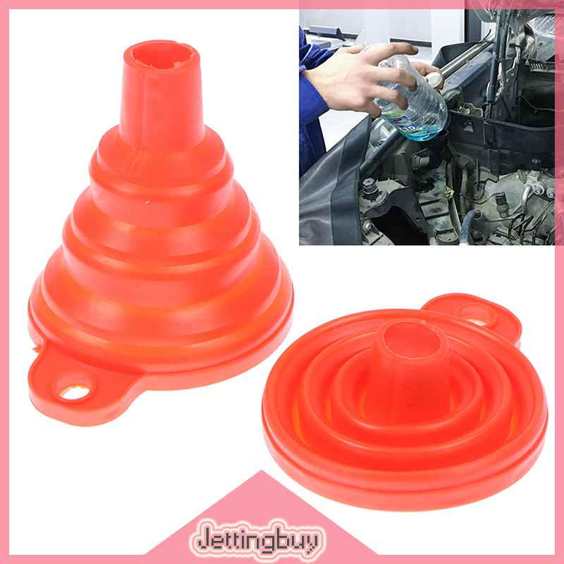 Flash Sale Collapsible Silicone Funnel Car Truck Motorcycle Gasoline Fill Transfer Tool